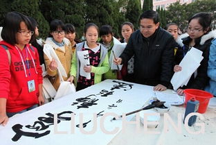 柳城縣書法藝術(shù)進(jìn)校園 組織文化藝術(shù)交流活動